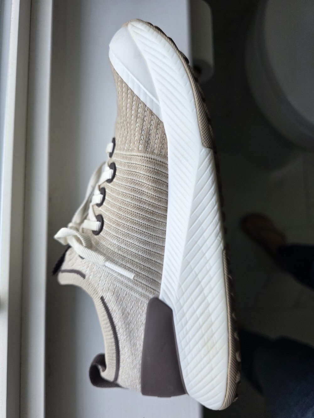 Allbirds Tree Dasher Sneakers Womens 7.5 Beige Cream Comfort Walking Shoes